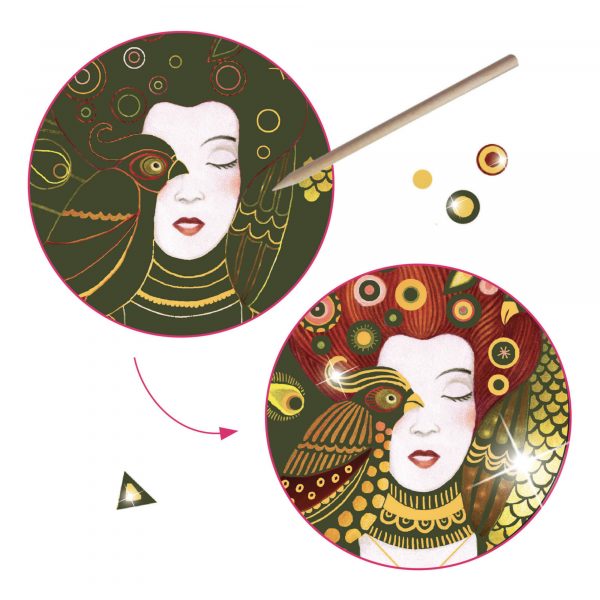 Set artistico Inspired by Gustave Klimt Djeco