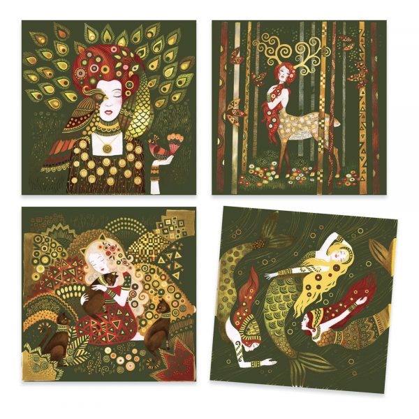 Set artistico Inspired by Gustave Klimt Djeco