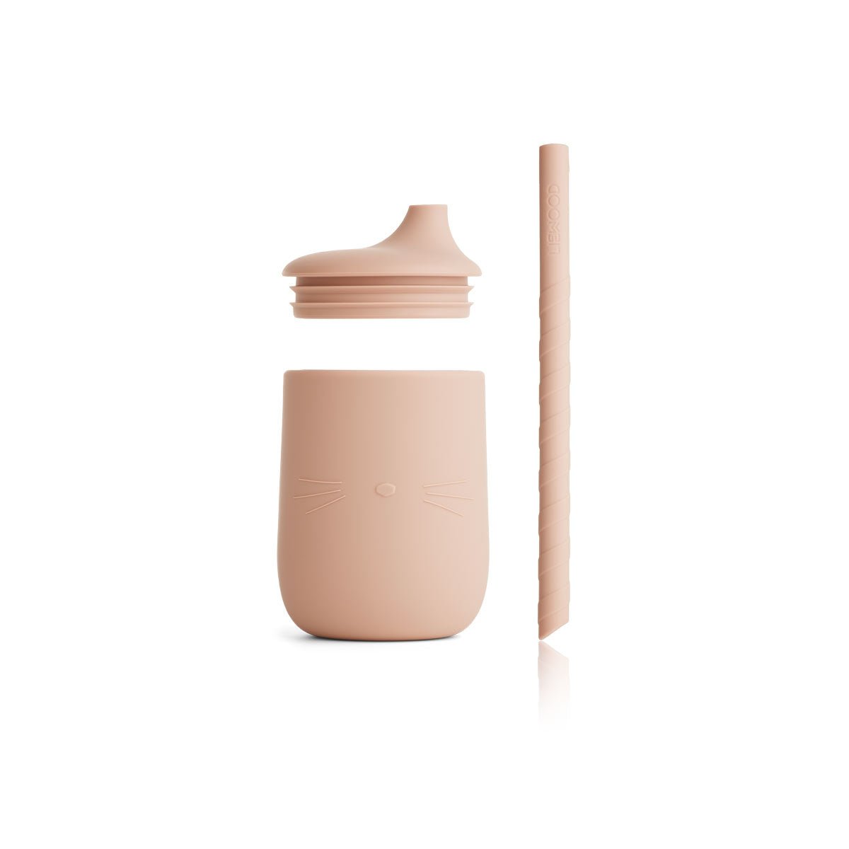 Bicchiere con cannuccia Sippy cup cat rose LIEWOOD - Babookidsdesign