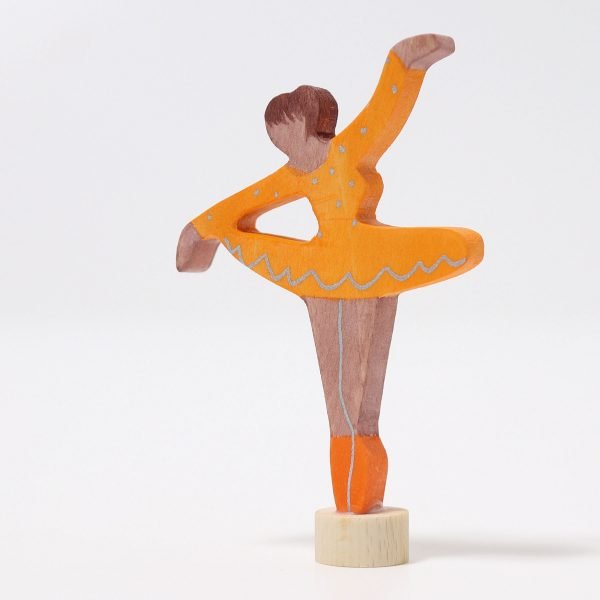 Figura decorativa legno ballerina arancio Grimm's