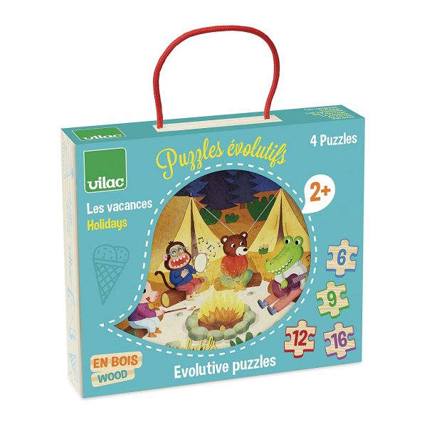 Puzzle legno evolutivo Le vacanze Vilac
