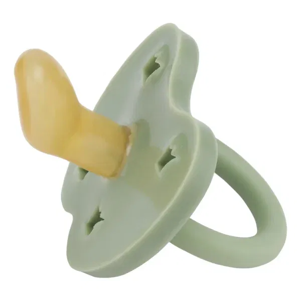 Ciuccio ortodontico in gomma naturale moos green 3-36 mesi Hevea