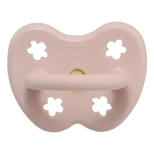 Ciuccio ortodontico in gomma naturale powder pink 0-3 mesi Hevea