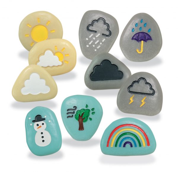 Set 10 pietre tattili Meteo Yellow Door
