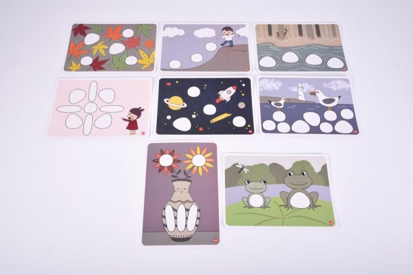 Set 36 ciottoli ecologici Junior Rainbow Pebbles® Tickit
