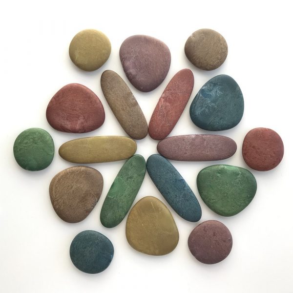 Set 36 ciottoli ecologici Junior Rainbow Pebbles® Tickit