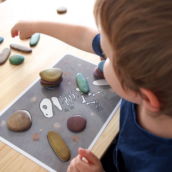 Set 36 ciottoli ecologici Junior Rainbow Pebbles® Tickit