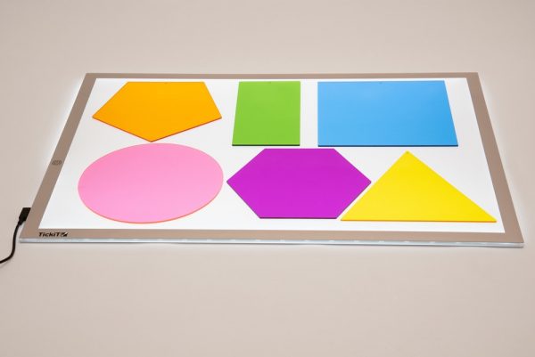 Set 6 forme traslucide Jumbo Colour Mixing Shapes Tickit