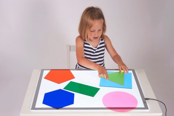Set 6 forme traslucide Jumbo Colour Mixing Shapes Tickit