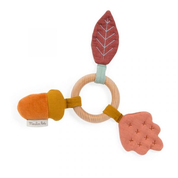 Anello sensoriale foglie Après la Pluie Moulin Roty