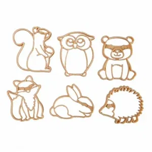 Set 6 formine Animali del bosco eco cutter Kinfolk & Co