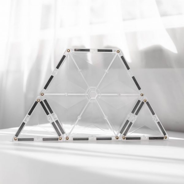 Connetix tiles costruzioni magnetiche 34 Pezzi Clear Pack