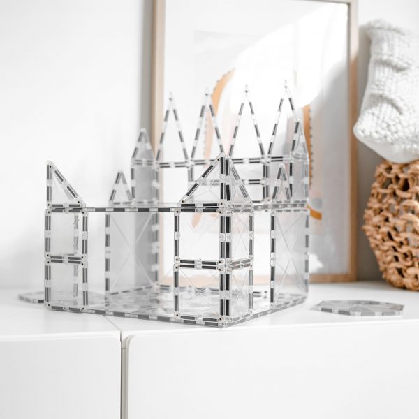 Connetix tiles costruzioni magnetiche 34 Pezzi Clear Pack