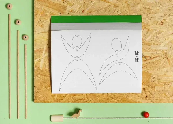 Set 2 kit creativi giostrine Montessori Gobbi + Ballerini