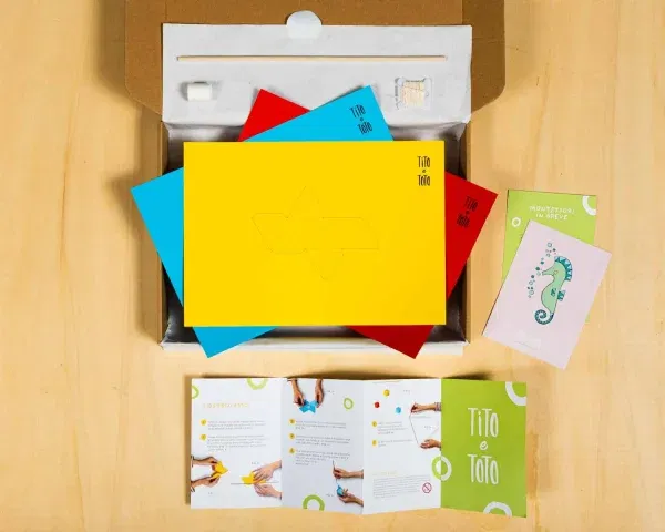 Set 2 kit creativi giostrine Montessori Munari + Ottaedri