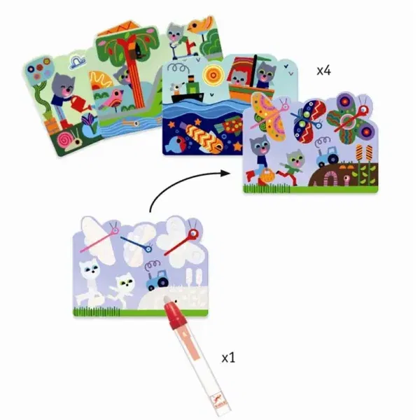 Set artistico colora con l'acqua Garden Djeco