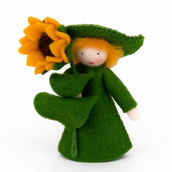 Figura Waldorf Fata Sunflower Boy Ambro-dolls