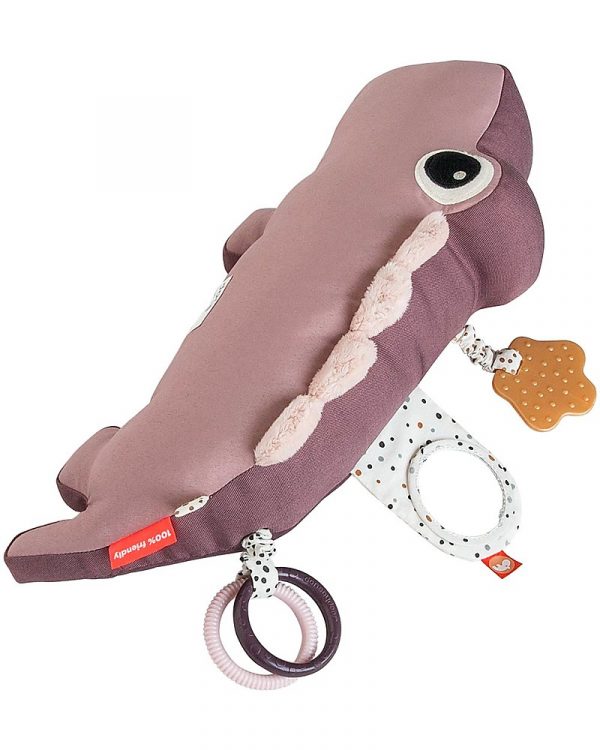 Cuscino attività Tummy time Croco malva Done by Deer