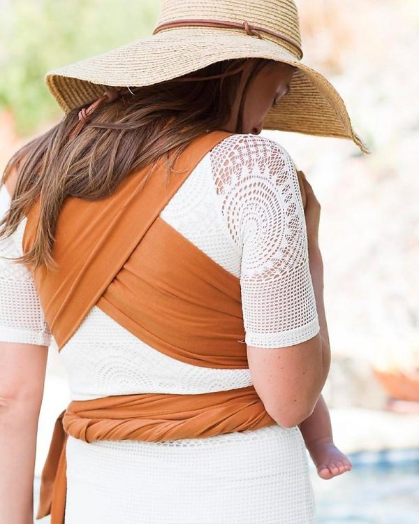Fascia porta bebè Wrap Evolution Terracotta MOBY WRAP