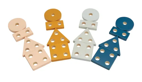 Impilabile forme geometriche Montessori Orchard Plan Toys