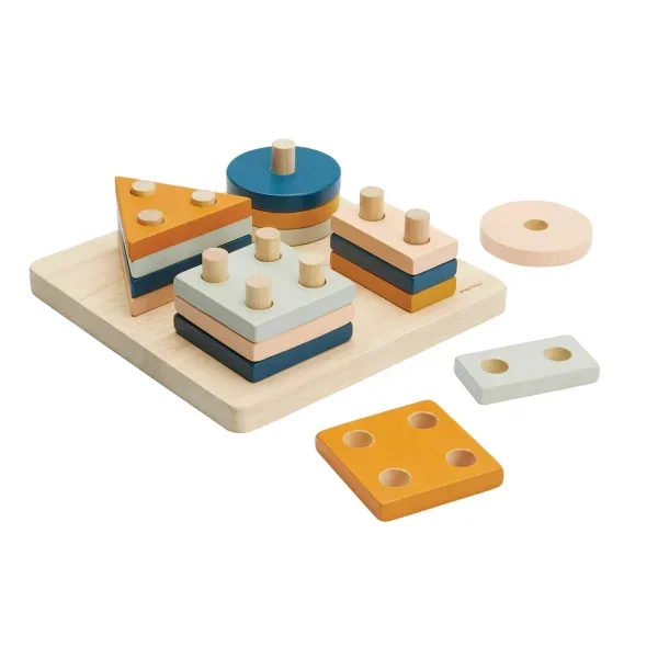 Impilabile forme geometriche Montessori Orchard Plan Toys