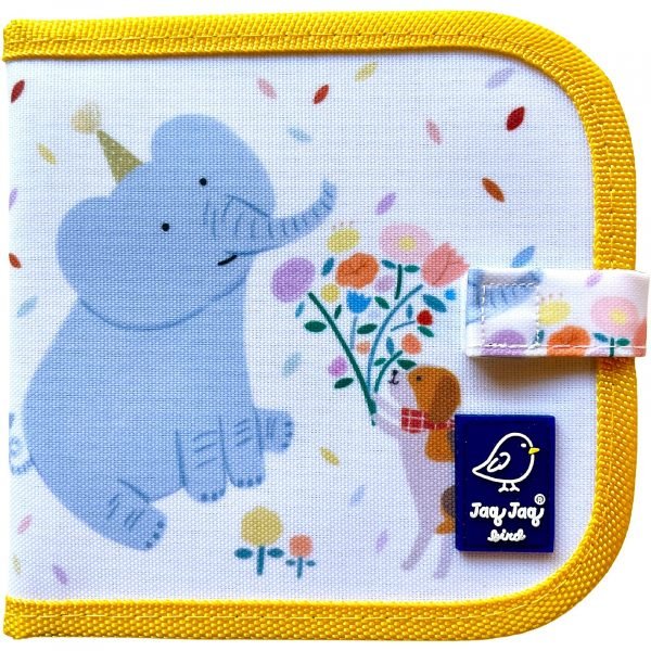 Mini Quaderno lavagna Elefante + 4 Pennarelli lavabili Jaq Jaq Bird