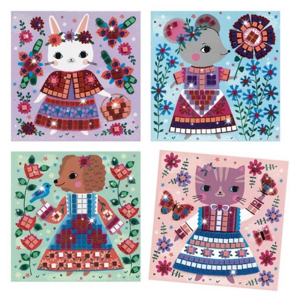 Set artistico Mosaico Animali Djeco