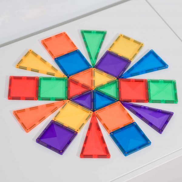 Connetix tiles costruzioni magnetiche 24 pezzi Rainbow Mini Pack
