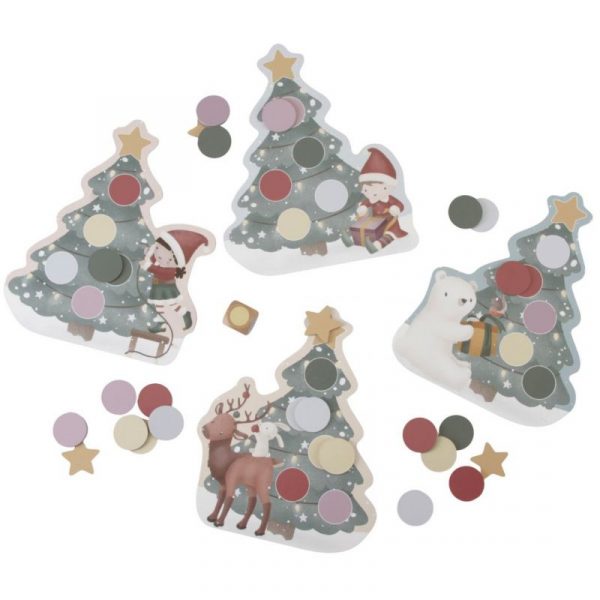 Gioco da tavolo Tombola dei colori Natale Little Dutch
