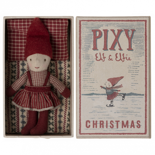 Pupazzo folletto Pixi Elfie in box 14 cm Maileg