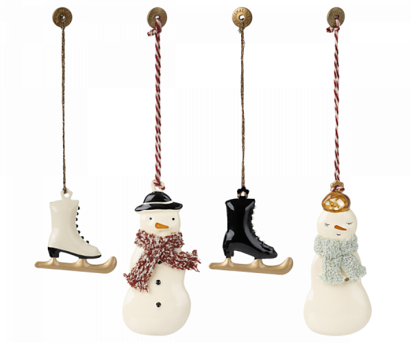 Set 4 decori di Natale Ornament Winther in box Maileg