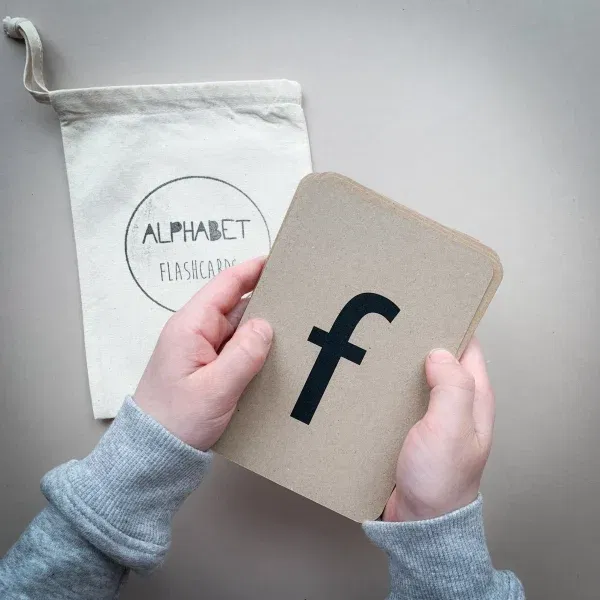 Set flash card alfabeto