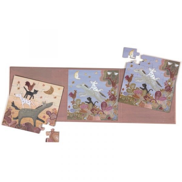 Cartella 2 puzzle magnetici da viaggio Musicanti Egmont Toys