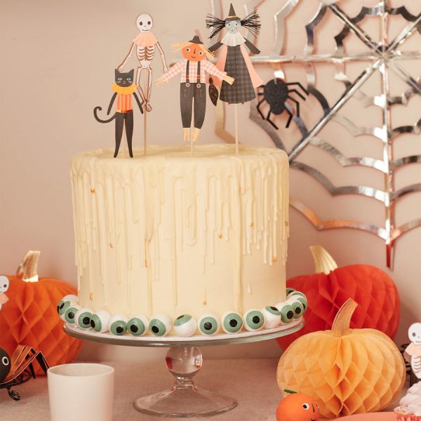 Set 4 Toppers torta di zucca MeriMeri