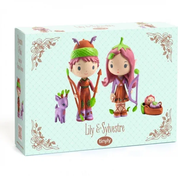 2 Figure in vinile Tinyly Lily & Sylvestre Djeco