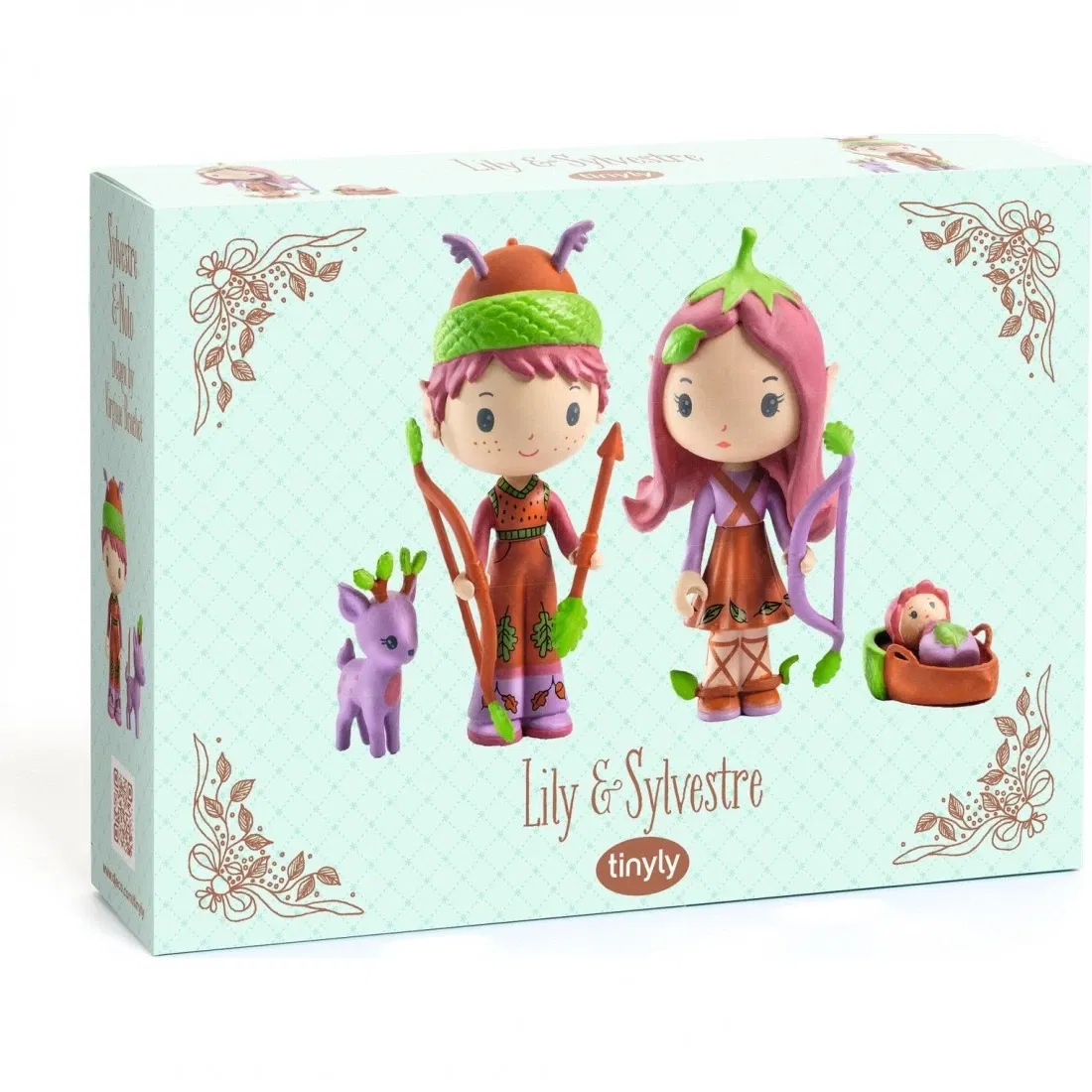 2 Figure in vinile Tinyly Lily & Sylvestre Djeco - Babookidsdesign