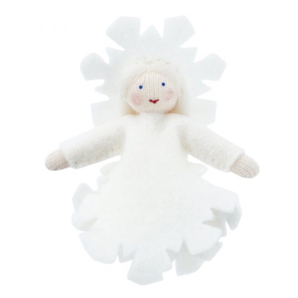 Figura Waldorf Fata da appendere Snow Crystal Ambro-dolls 34