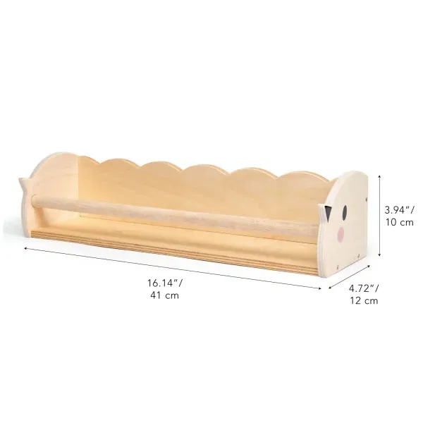 Mensola porta libri Small Birdie Shelf Tender Leaf