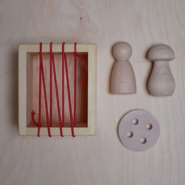 Scatola con elastici Montessori Enrosca