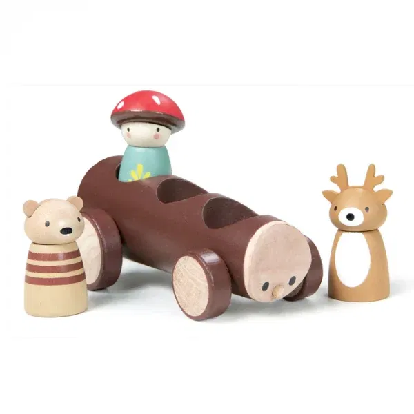 Tre personaggi + automezzo Timber taxi Tender Leaf