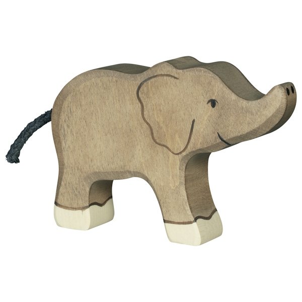 Figura legno Elefante baby - Holztiger