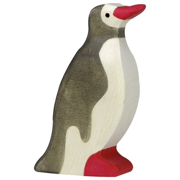 Figura legno Pinguino imperatore - Holztiger