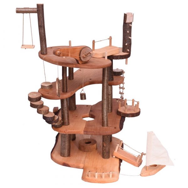 Set arredi casa sull'albero Barca +molo Magic Wood