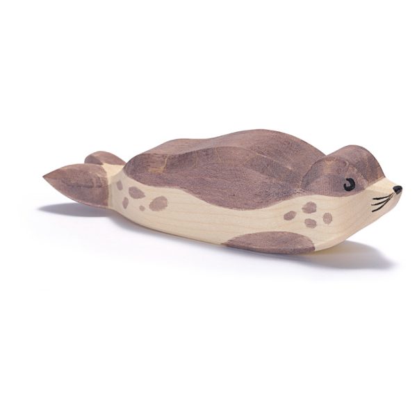 Figura legno Leone marino a riposo - Ostheimer