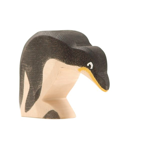 Figura legno Pinguino testa bassa - Ostheimer