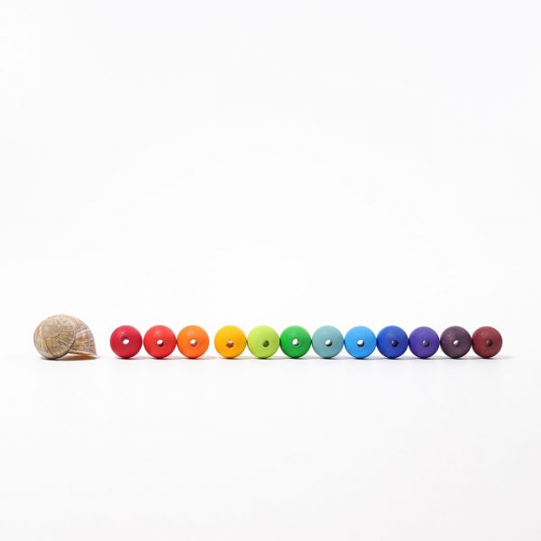 Set 60 perle arcobaleno medie Grimm's