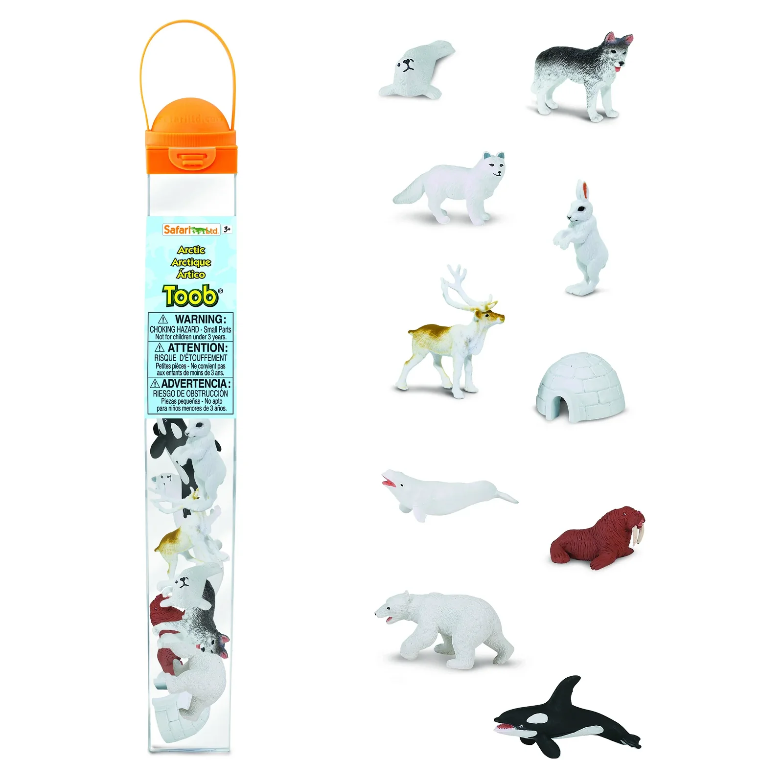 Set 10 miniature animali Artico TOOB® Safari LTD