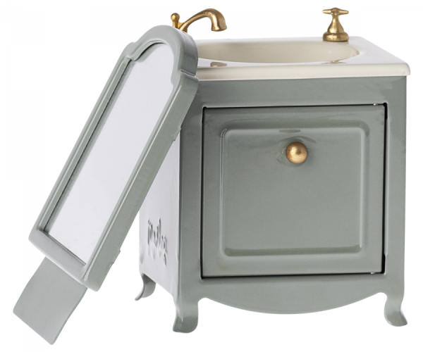 Miniatura lavandino e specchio mint Maileg