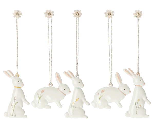 Set 5 decori di Pasqua Ornament Easter in box Maileg