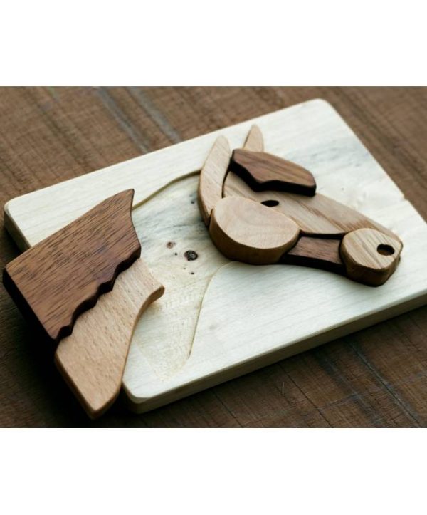 Puzzle incastri Wood Art Cavallo Cocoletes